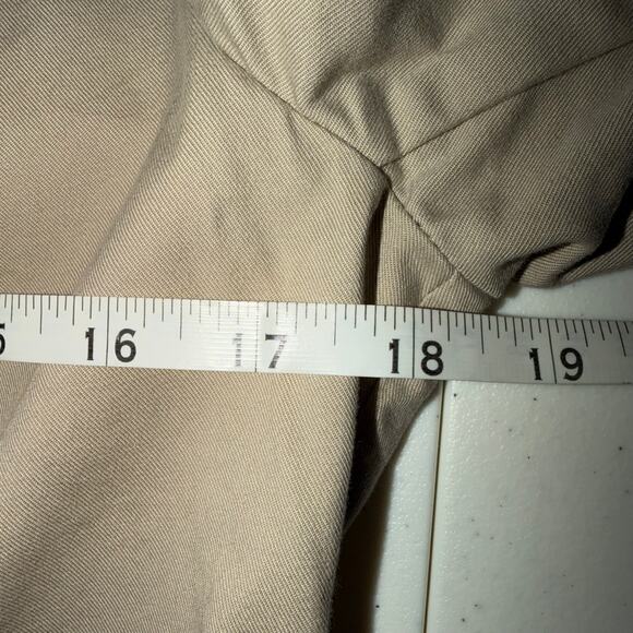 Talbots Petite Stretch Womens Size 8 Tan Long Sleeve Blazer Casual Business - Picture 7 of 9